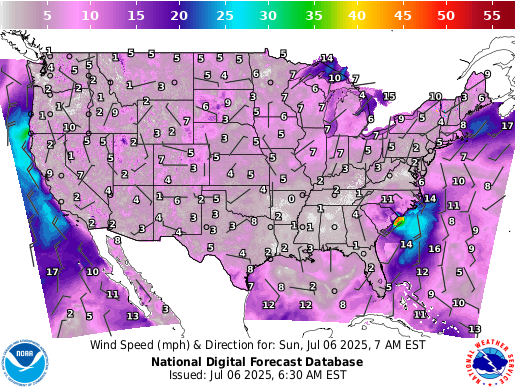 Weather radar map